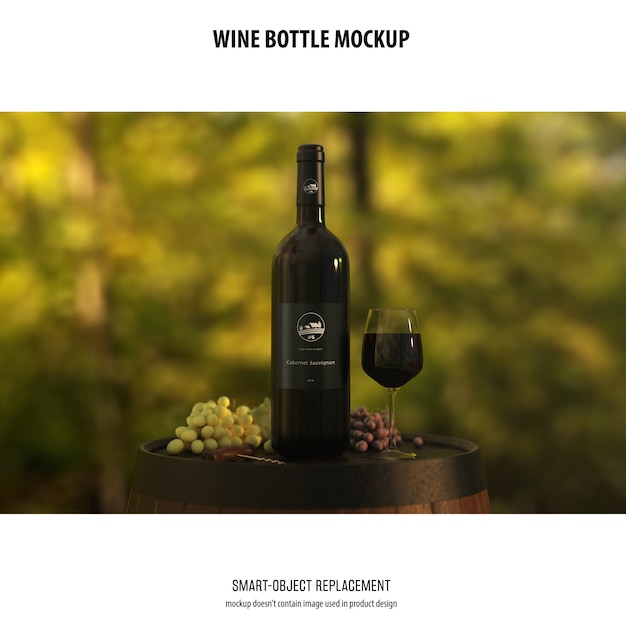 Wine Bottle Mockup