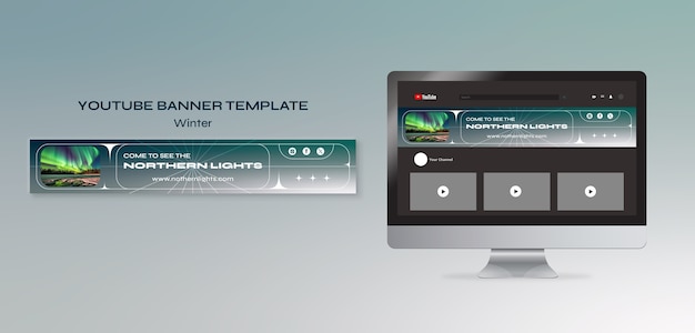 Free PSD winter template design