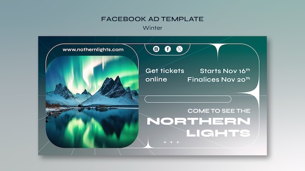 Free PSD winter template design