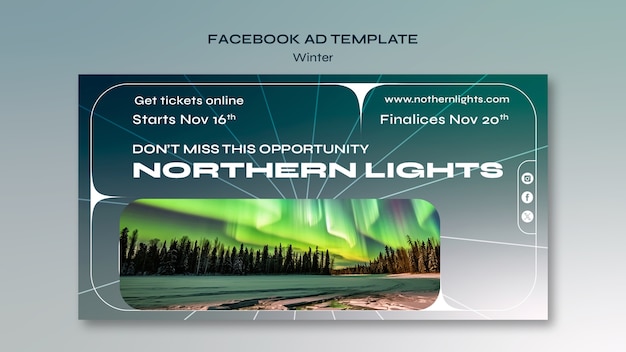 Free PSD winter template design