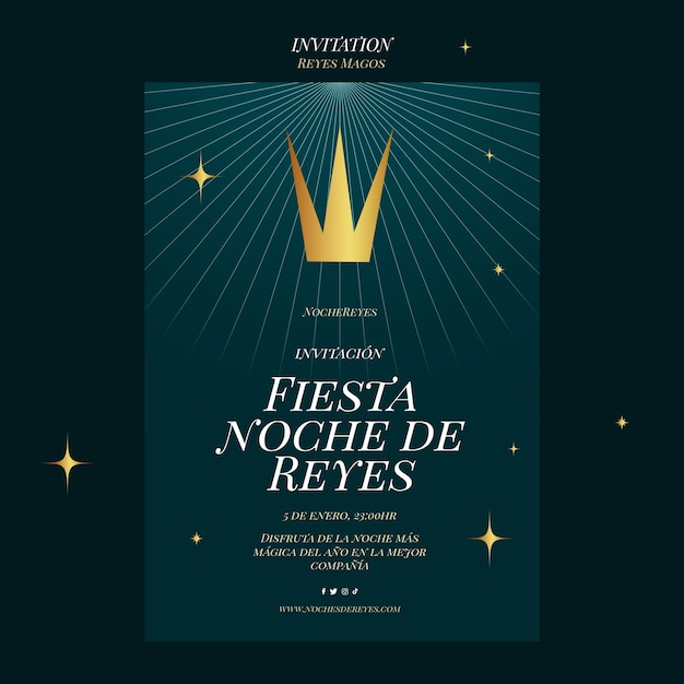 The wise men invitation template