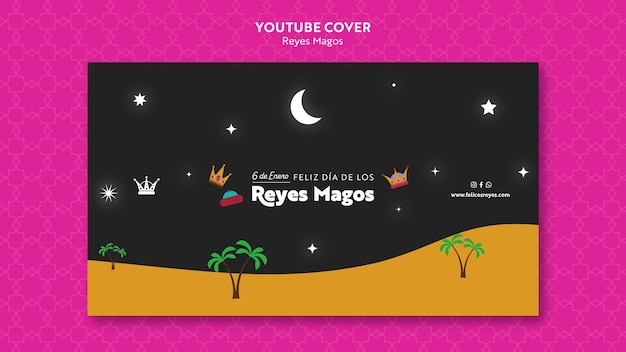 Free PSD the wise men youtube cover template