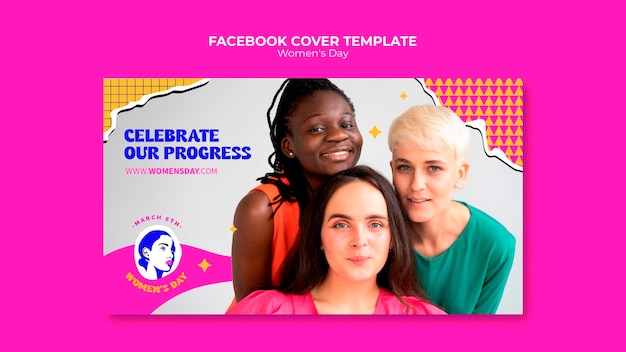 Free PSD women's day celebration facebook cover