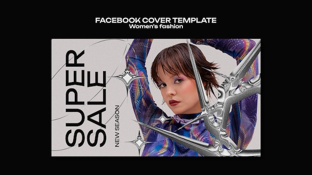 Free PSD women's fashion  facebook cover template