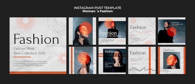 Free PSD women's fashion instagram posts