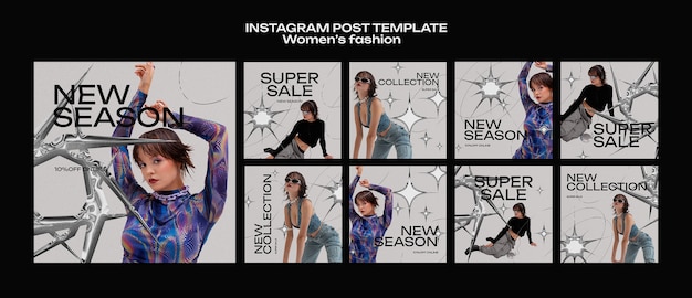 Free PSD women's fashion instagram posts