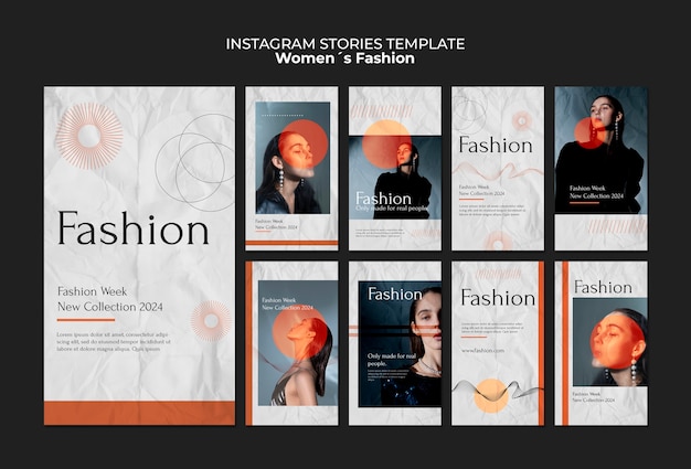 Free PSD women's fashion instagram stories