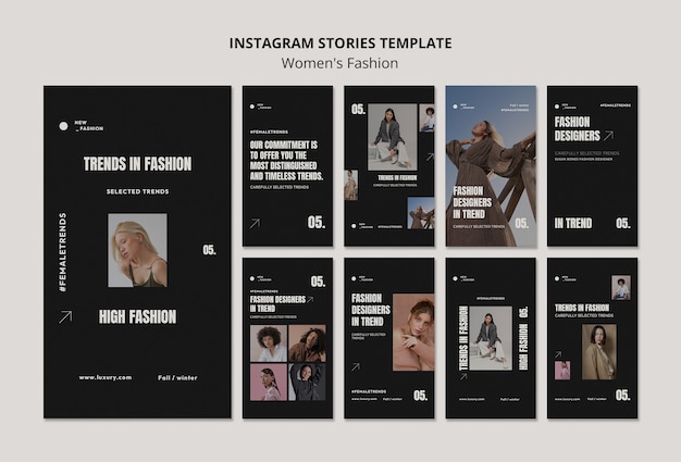 Women's fashion template design