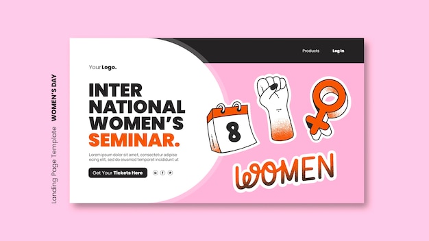 Free PSD women's seminar flyer