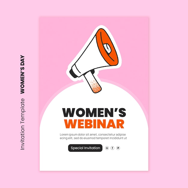 Women's webinar invitation