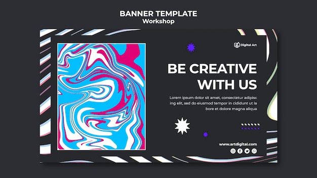 Free PSD workshop banner template