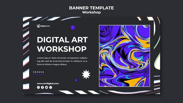 Workshop banner template