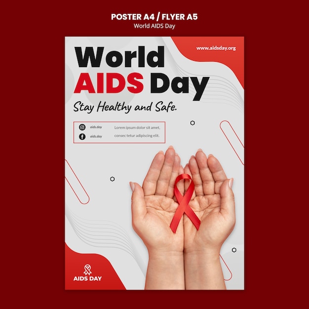 World aids day awareness poster