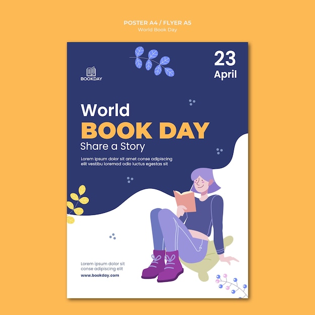 World book day event poster