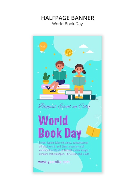 World book day halfpage banner