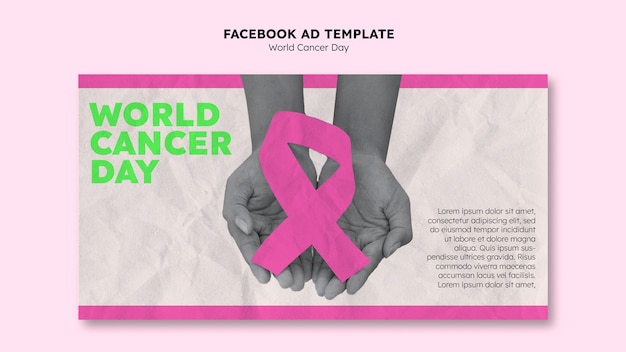 World cancer day facebook template