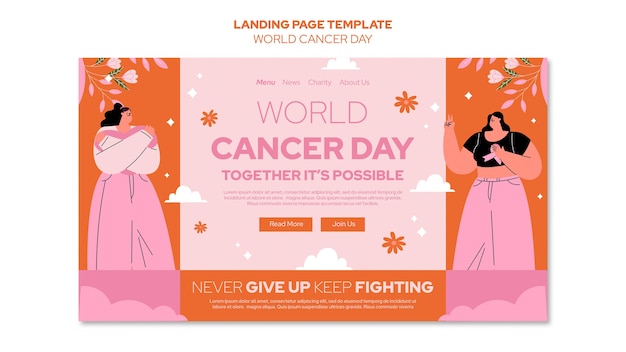 World cancer day template design