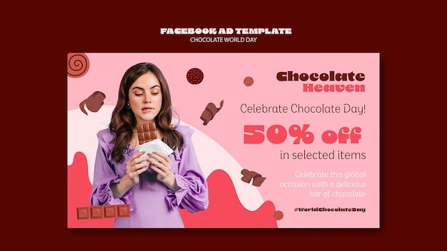 World chocolate day facebook template