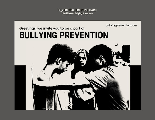 World day of bullying prevention  template design