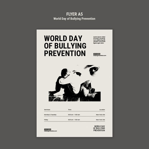 World day of bullying prevention  template design