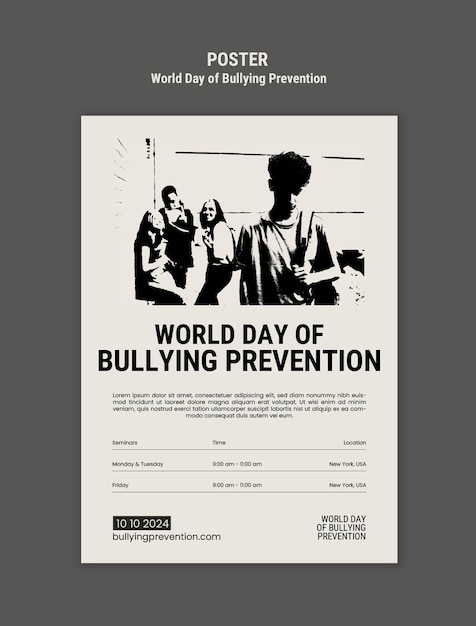 World day of bullying prevention  template design