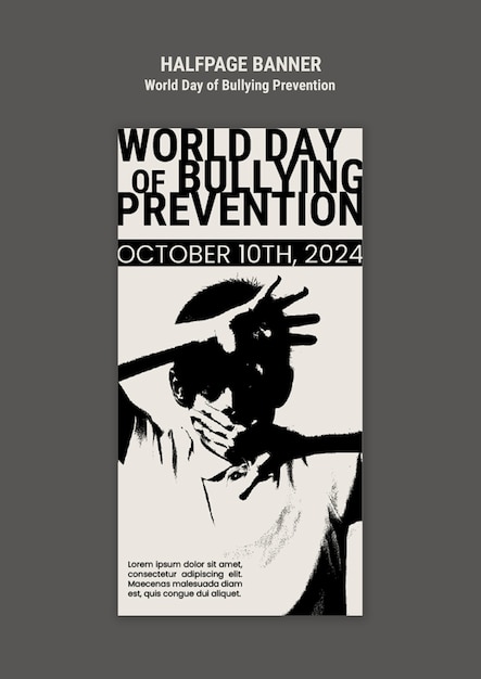 World day of bullying prevention  template design