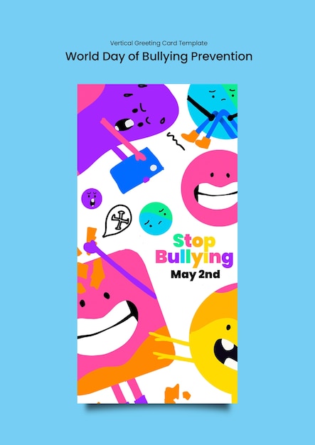 Free PSD world day of bullying prevention template