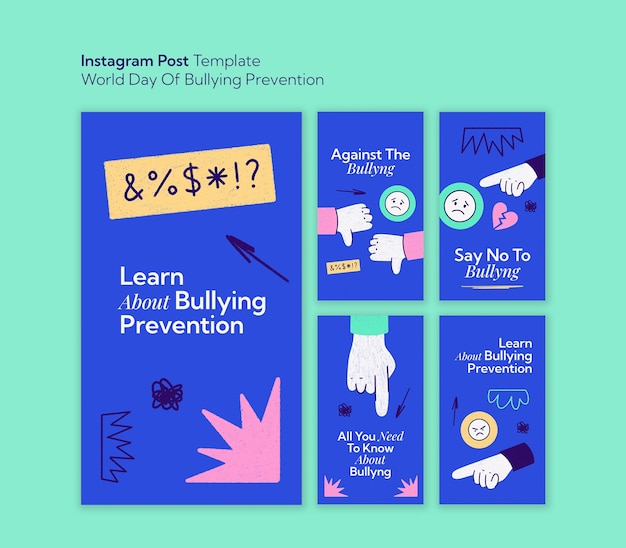 Free PSD world day of bullying prevention template