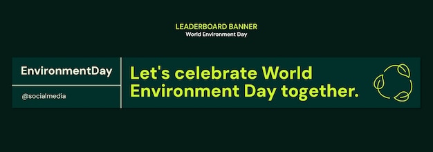 World environment day template