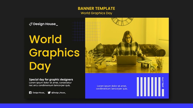 World graphics day banner template