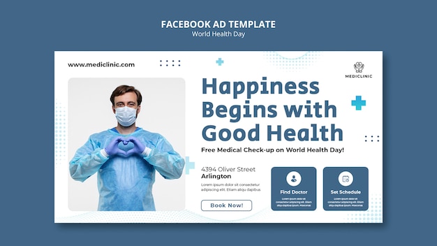 Free PSD world health day template design