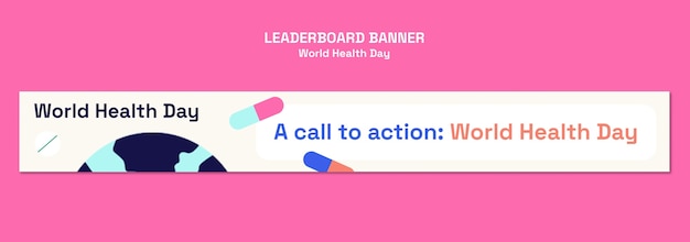 World health day template design