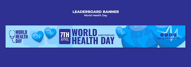 World health day template design