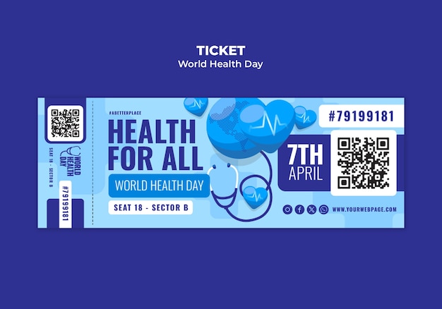 World health day template design