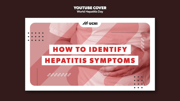 Free PSD world hepatitis day youtube cover template