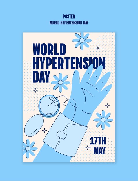 World hypertension day template design