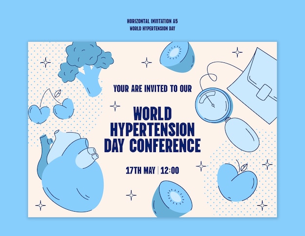 World hypertension day template design