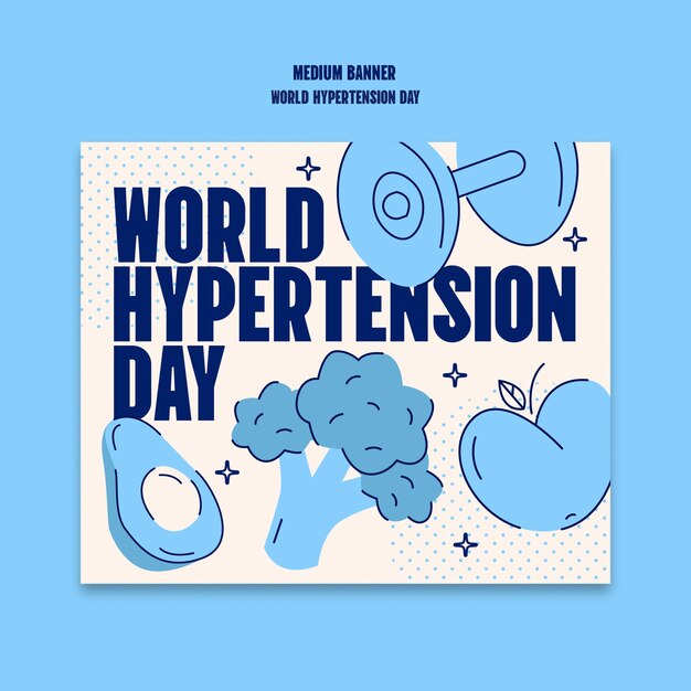 World hypertension day template design