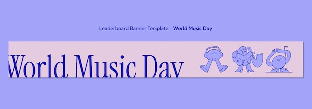 World music day template design