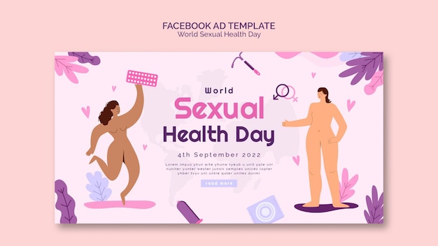 Free PSD world sexual health day facebook template