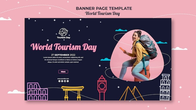 World tourism day banner template