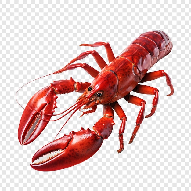 Yabby isolated on transparent background