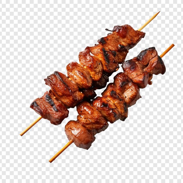 Yakitori isolated on transparent background