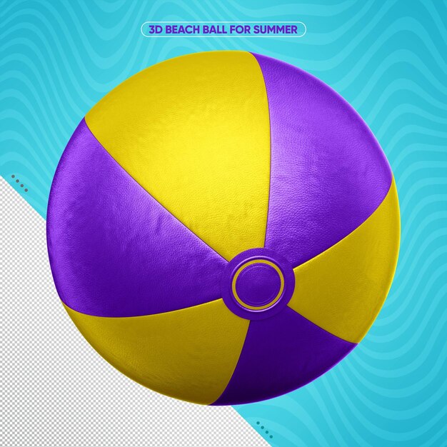 yellow beach ball with violet