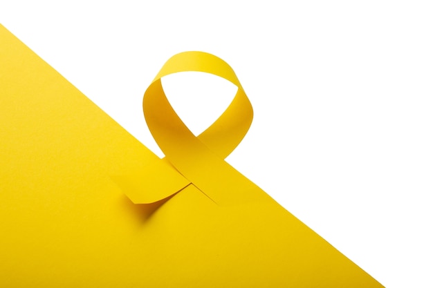 Free PSD yellow ribbon frame design