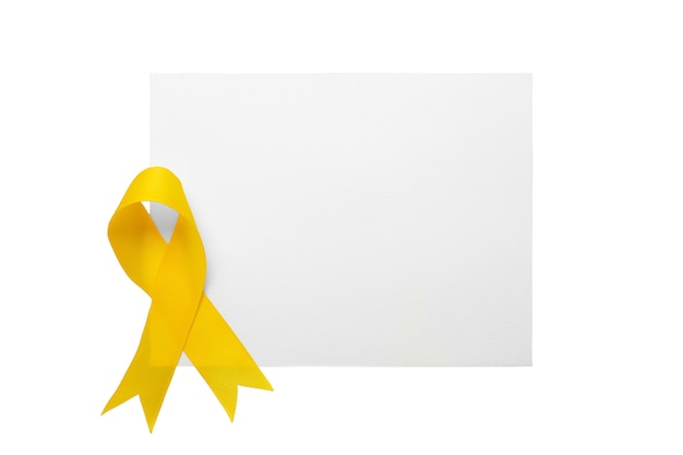 Free PSD yellow ribbon frame design