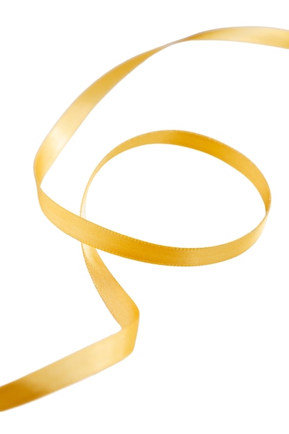 Free PSD yellow ribbon isolated