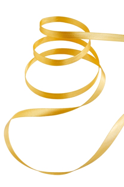 Free PSD yellow ribbon isolated