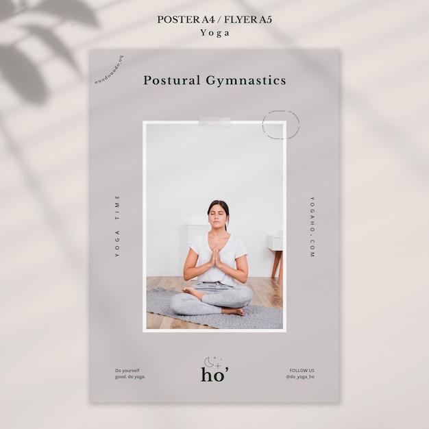 Yoga theme for poster