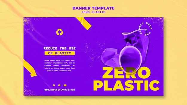 Free PSD zero plastic banner design template